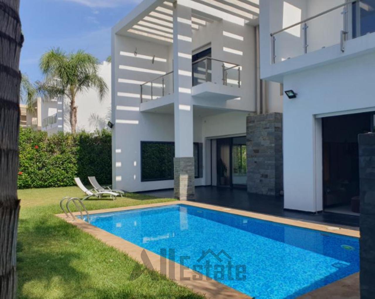 Villa meublée à louer – Bouskoura, Casablanca