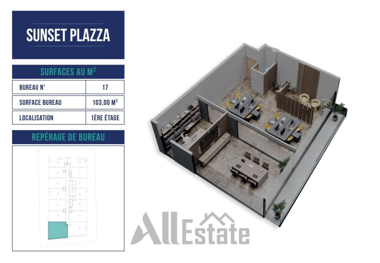 SUPERBE NOUVEAU PROJET DE PLATEAUX BUREAUX – SIDI MAAROUF 